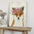 thumbnail image 5 of WFSposter Cute Safari Animal Art Print Posters Retro Fox Wall Art Animal Portrait Painting Funny Fox Wearing a Wreath Picture Decor Animal Collections for Nursery Kid's Bedroom Home Decoration 12x16", 5 of 7