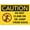 Warning Sign 1, variant on Caution Do Not Block Door Yard Sign 12 x 8 Inches - Premium Aluminum, Sun-Proof, Rust-Free, Indoor Outdoor Office, Home, Fire Door, Emergency Exit