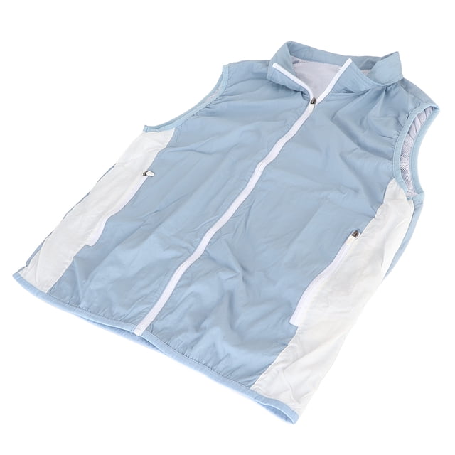 Chaleco De Enfriamiento Chaqueta Para Velocidad Chaleco De Verano Ventilador Traje De Aire Acondicionado Sin Mangas Azul Botiquines De Primeros Auxilios