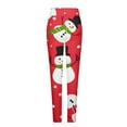 thumbnail image 4 of JingHai Christmas Leggings for Women 2024 Winter Print Fleece Trendy Aesthetic Pants Athletic Comfy High Waisted Trousers Yoga Pants-Multicolor M, 4 of 5