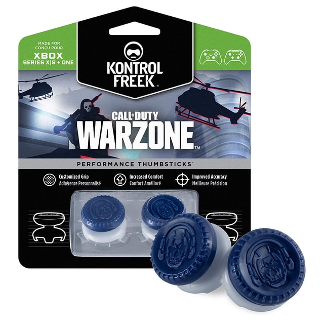 Controlador de Pulgar Kontrolfreek Call of Duty Warzone Xbox One Azul y Gris