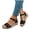 Black, variant on Women's Floral Lace Espadrille Wedge Sandals Open Toe Buckle Ankle Strap Comfortable Casual Shoes for Summer White Size 8