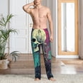thumbnail image 5 of Vsdgher Cartoon Art Skull Print Mens Pajama Pants Sleep & Lounge Pants, PJ Bottoms With elastic waistb and Pockets, 5 of 5
