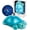 Twinkling Twilight Turtle Aqua, variant on Twinkle Star Projector for Kids | Soft Night Light with 3 Colors & 8 Constellations | Auto Timer | Green Turtle Design