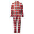 thumbnail image 3 of Christmas Family Pajamas Matching Sets Button Down Plaid Holiday Family Pajamas, 3 of 10