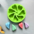 thumbnail image 5 of Anckoeil 2Pcs 7 Holes Love Heart Shaped Cupcake Mold Pizza Slice Cookie Baking Mold Food Grade Safe Silicone Baking Molds, 5 of 7