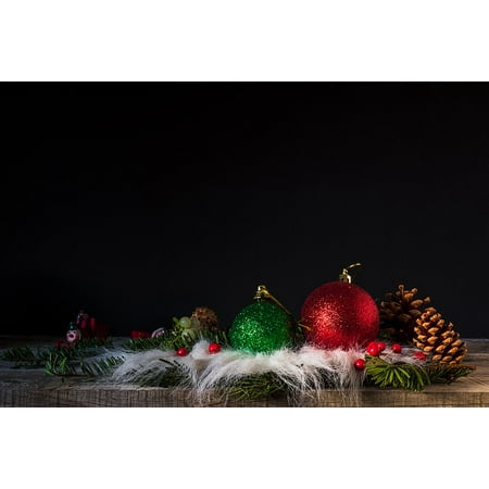 Christmas Pineapple - LAMINATED POSTER Star Christmas Balls Pine Color Pineapples Poster Print 24 x 36