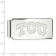 thumbnail image 2 of 10k White Gold Logoart Texas Christian University Money Clip, 2 of 4
