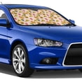 thumbnail image 4 of Honeii Hamburger Pizza Print Car Sunshade for Windshield,Car Cover Sunshade Protector,Foldable Front Window Sun Visor,Fits Cars, SUVs, Trucks, 4 of 6
