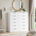 thumbnail image 3 of Homfa 6 Drawer White Dresser, Tall Chest of Drawer Dresser for Bedroom Living Room with Metal Handles, 3 of 10
