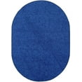 thumbnail image 1 of Furnish My Place DC Custom Rug - 8 ft. x 10 ft. Oval, Neon Blue, Indoor Rug for Bedrooms, Hallways, Living Rooms, 1 of 5