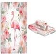thumbnail image 7 of 3 Piece Bath Towels Set, Super Soft Absorbent Cute Flamingo Towels for Bathroom Gym Spa Hotel Decor Wash cloth, 7 of 7