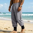thumbnail image 3 of Akiihool Loose Cargo Pants for Men Men's Tactical Pants Ripstop Cargo Pants Hiking Work Pants Dark Gray,XXXL, 3 of 8
