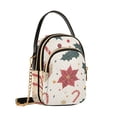 thumbnail image 7 of FORMRS Crossbody Bag for Women Quilted Travel Shoulder Cell Phone Purse with Chain Strap Handbag, Beige Christmas Candy Canes, 7 of 7
