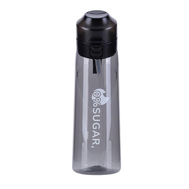 Termos para agua deportiva de 650 ml con sabor portátil para exteriores (negro)