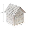 thumbnail image 2 of Gold And White Gingerbread Metal House, 2 of 3
