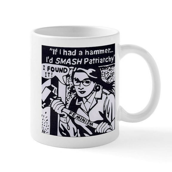 CafePress - Smash Patriarchy Mug - 11 oz Ceramic Mug - Novelty Coffee Tea Cup