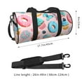 thumbnail image 2 of Fuzoiu Cupcakes and Donuts Print Travel Bag, Large Capacity Travel Bag, Sports Gym Bag, Travel Duffel Bag, Weekender Overnight Bag for Women and Man, 2 of 6