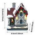 thumbnail image 3 of asddcavvf Christmas Village Tabletop With Warm LED Light Resin Ornament for Holiday Display Desktop Centerpiece Christmas Snowflake Ornament and Ornament, 3 of 5