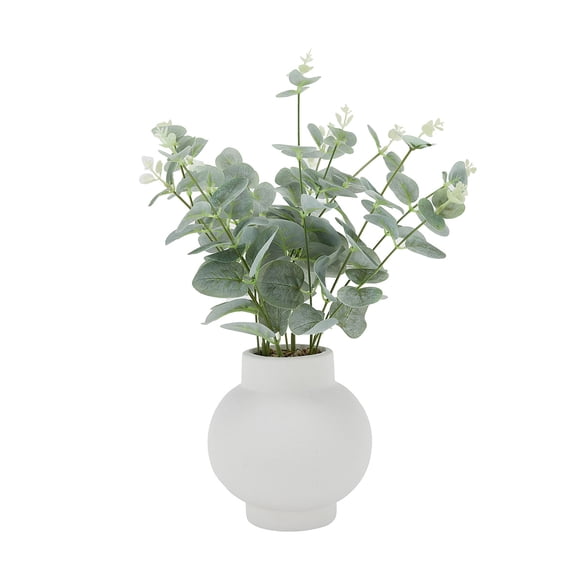 Tiges d'eucalyptus artificielles Anko dans un vase