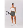 thumbnail image 4 of Pinspark Women's High Waisted Running Shorts Mesh Liner Athletic Shorts Quick Dry Gym Workout Shorts with Zip Pocket, 4 of 7