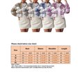 thumbnail image 2 of MAWCLOS Women Outwear Long Sleeve Coat Woolen Jacket Spliced Party Cardigan Jackets Blue M, 2 of 3