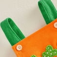 thumbnail image 7 of UngA Newborn Baby Girl Boy Easter Outfit Carrot Embroidery Romper Onesie One Piece Bodysuit Overalls Infant Summer Outfit (Orange,6-12 Months), 7 of 7