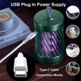 thumbnail image 2 of Bug Zapper Durable Mosquito Killer Lámpara Reutilizable Eléctrica para Exteriores e Interiores, 2 of 9