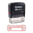 thumbnail image 1 of Printtoo Custom Stamp CHARGED Self Inking Rubber Stamp Office Stationary-Red, 1 of 1