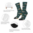 thumbnail image 3 of Vsdgher Big Machine Crew Socks for Men & Women, Breathable Casual Athletic Ankle Socks, 3 of 6