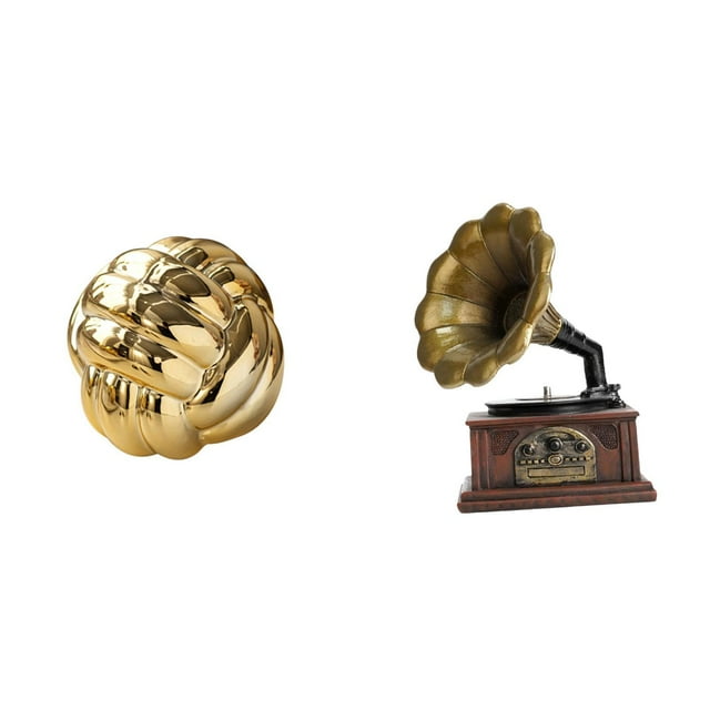 Escultura de bola de hilo estética, figura de cerámica, estatua coleccionable vintage, adorno de resina para amigos, sala de estar, regalo de inaugura