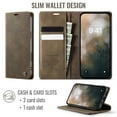thumbnail image 2 of ShellTech Compatible with iPhone 16e Soft TPU PU Leather Case Flip Magnetic Stand Flip Protective Cover Leather Wallet Case with ID & Credit Card Slots Holder Case,Coffee, 2 of 12