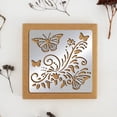 thumbnail image 6 of Butterfly Metal Stencils 6 Inch Square Scrapbooking Drawing Stencils Stainless Steel Flowers Vine Pattern Painting Stencils, 6 of 9