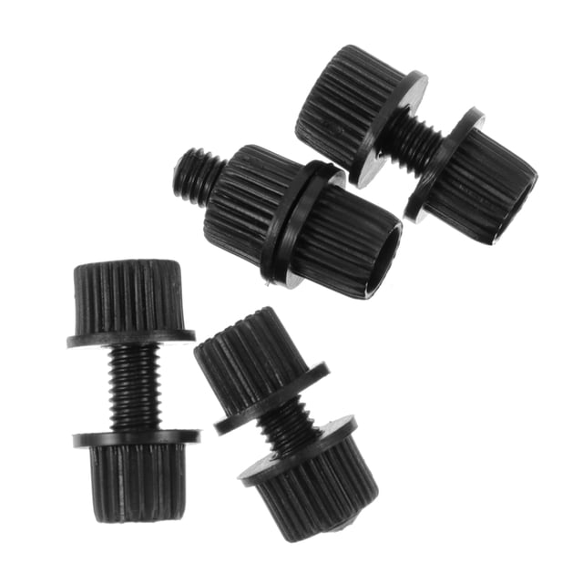 unbranded 4Ud Tornillos Para De Matrícula De Nylon Resistentes A Oxidación Para Motocicleta En Color Negro