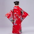 thumbnail image 4 of AJIWYH Girls Outfits Clothes Kids Robes for Girls Traditional Kimono (Red,6-7 Years), 4 of 5