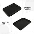 thumbnail image 3 of Masteelf 3pcs Boot Trays Heavy Duty Plastic Shoe Mat Tray for Front Door Entrance Waterproof Utility Tray for Wet Shoes Snow and Pets Black, 3 of 8