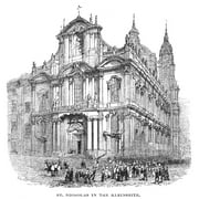 Prague: St. Nicholas. /Nst. Nicholas Church At Prague. Line Engraving, 19Th Century. Poster Print by Granger Collection - Item #
