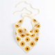 thumbnail image 5 of Guardurnaity Pañuelos para mujer, pañuelo para la cabeza, bufanda de flores, diadema decorativa para fiesta en la playa de viaje a la moda, diadema de punto Accesorio para el cabello Beige Guardurnaity AP012992-05B, 5 of 6