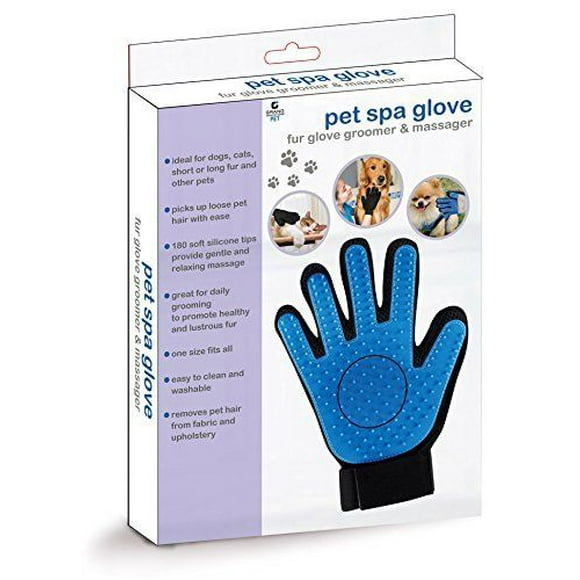 Gant de Spa pour Animaux de Compagnie Enlever les Poils Morts Ternes Excès de Cheveux Evealing un Pelage Extérieur Brillant en Bonne Santé Chiens Chats