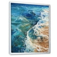 thumbnail image 2 of Designart "Beach Photo Oceanic flow XI" Nautical & Beach Floater Framed Canvas Art Print, 2 of 7