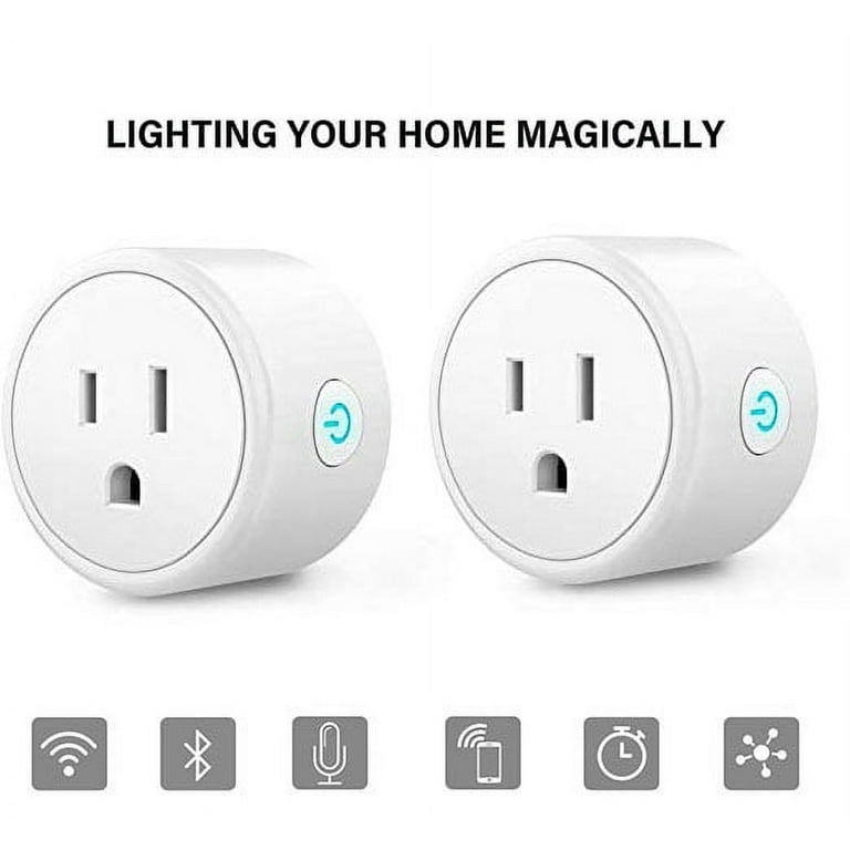 General Brand 2 Pack WiFi Smart Plug (Compatible with  Alexa & Google  Home) 
