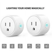 Smart Plug WiFi Smart Socket No Hub Required - Work with Amazon Alexa and Google Assistant - 2 Pack