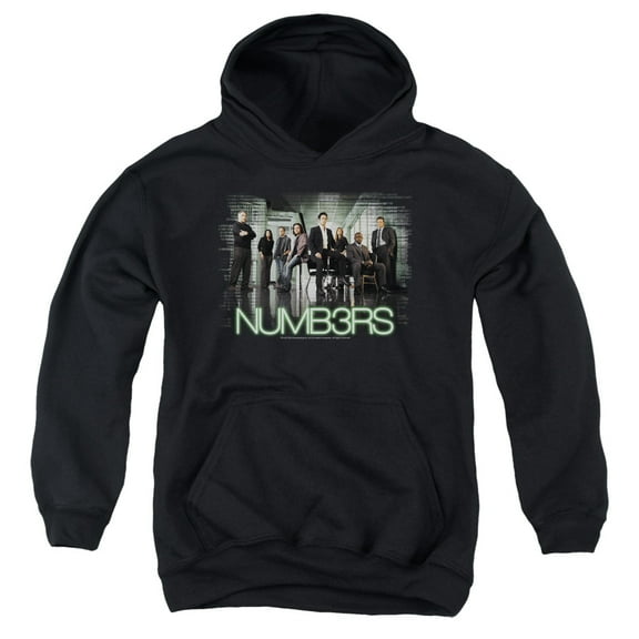 Numb3Rs - Numbers Cast - Youth Hooded Sweatshirt - Large
