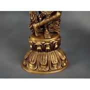 18 Brass Lord Krishna Statue Playing Flute