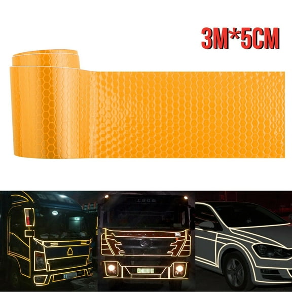 Rolls Reflective Tapes 6 Colors Reflective Warning Tape Night Safety Sticker, Silver, Blue, Red, Yellow, Orange, Green