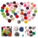thumbnail image 4 of 60 uds pequeños pompones dijes DIY pendientes collar colgantes bolas esponjosas DIY encantos pendiente accesorio, 4 of 5