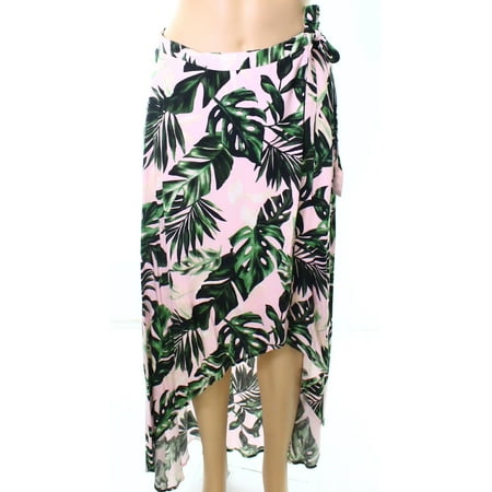 Lush Skirts - Lush Green Womens Medium Hi-Low Printed Maxi Skirt ...