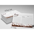 thumbnail image 6 of Inkdotpot 4x6 Inch Recipe Cards (Set of 50) , Thick Double Sided Premium Card Stock- Modern Style White Recipe Notecards for Weddings- Bridal- Baby Shower - coffee beans Theme, 6 of 6