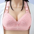 thumbnail image 1 of Abcnature Bras for Women Back Buckle Embroidery Thin Style Ventilate Plus Size Bras without Steel Rim, 1 of 5