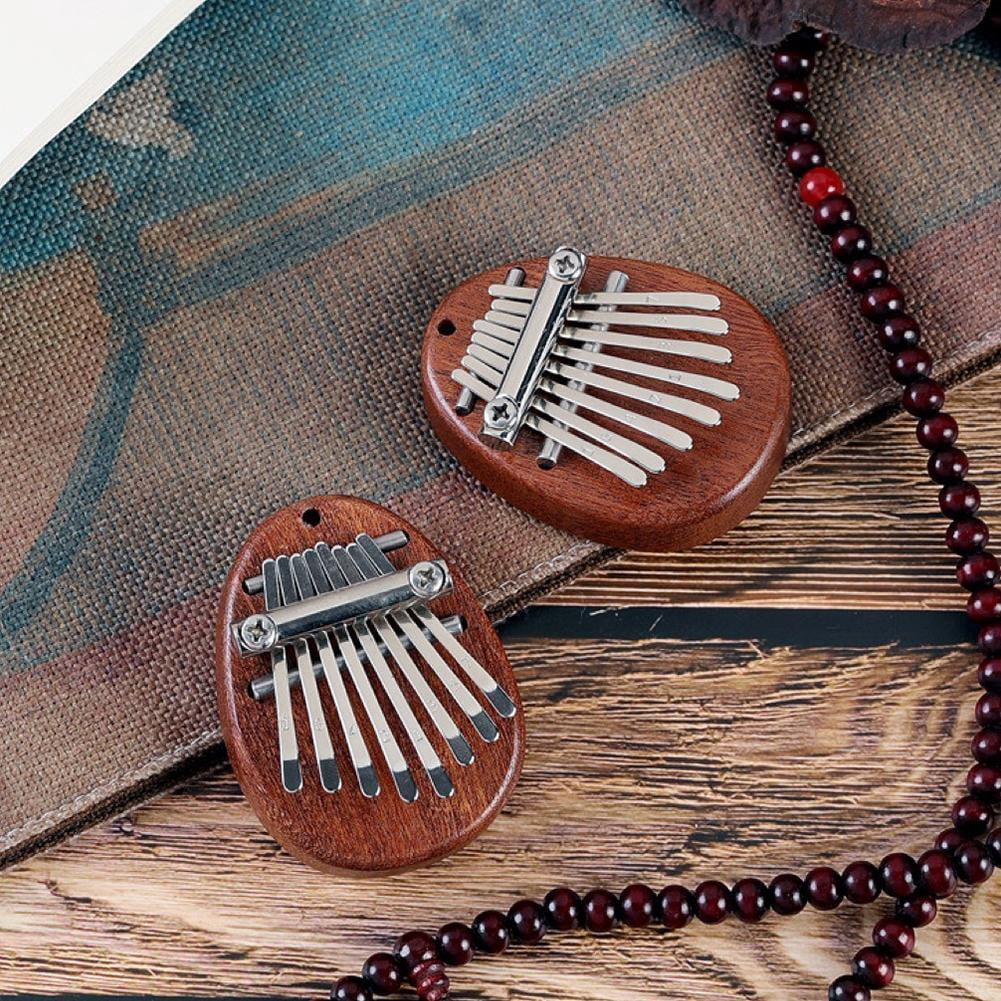 8-Keys Portable Mini Sapele Plate Kalimba Beginners Thumb Piano Mbira Sanza Gift G5Q7